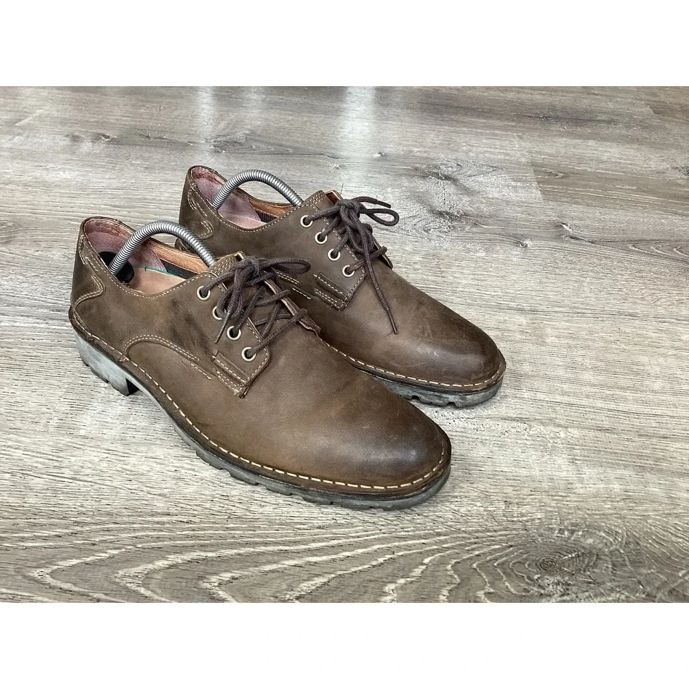 Clarks Mens Size 10M Oxford Lace Up Shoes 33786 Dress Shoes Leather